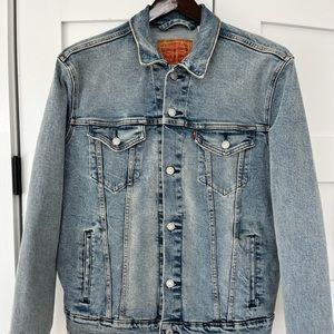 Levi’s Trucker Denim Jean Jacket Adult Large Blue Mens